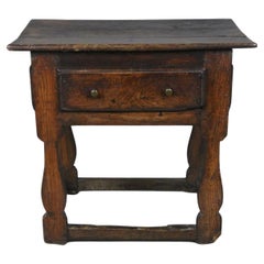 Antique Small 17th Century Oak and Elm Tavern Table c. 1620