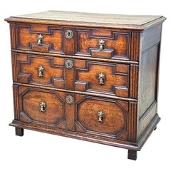 Small 17th Century Oak Chest Of Drawers