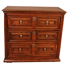 Small 17th Century Oak Chest Of Drawers William And Mary Period