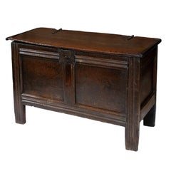 Small 17th Century Oak Coffer, circa 1680