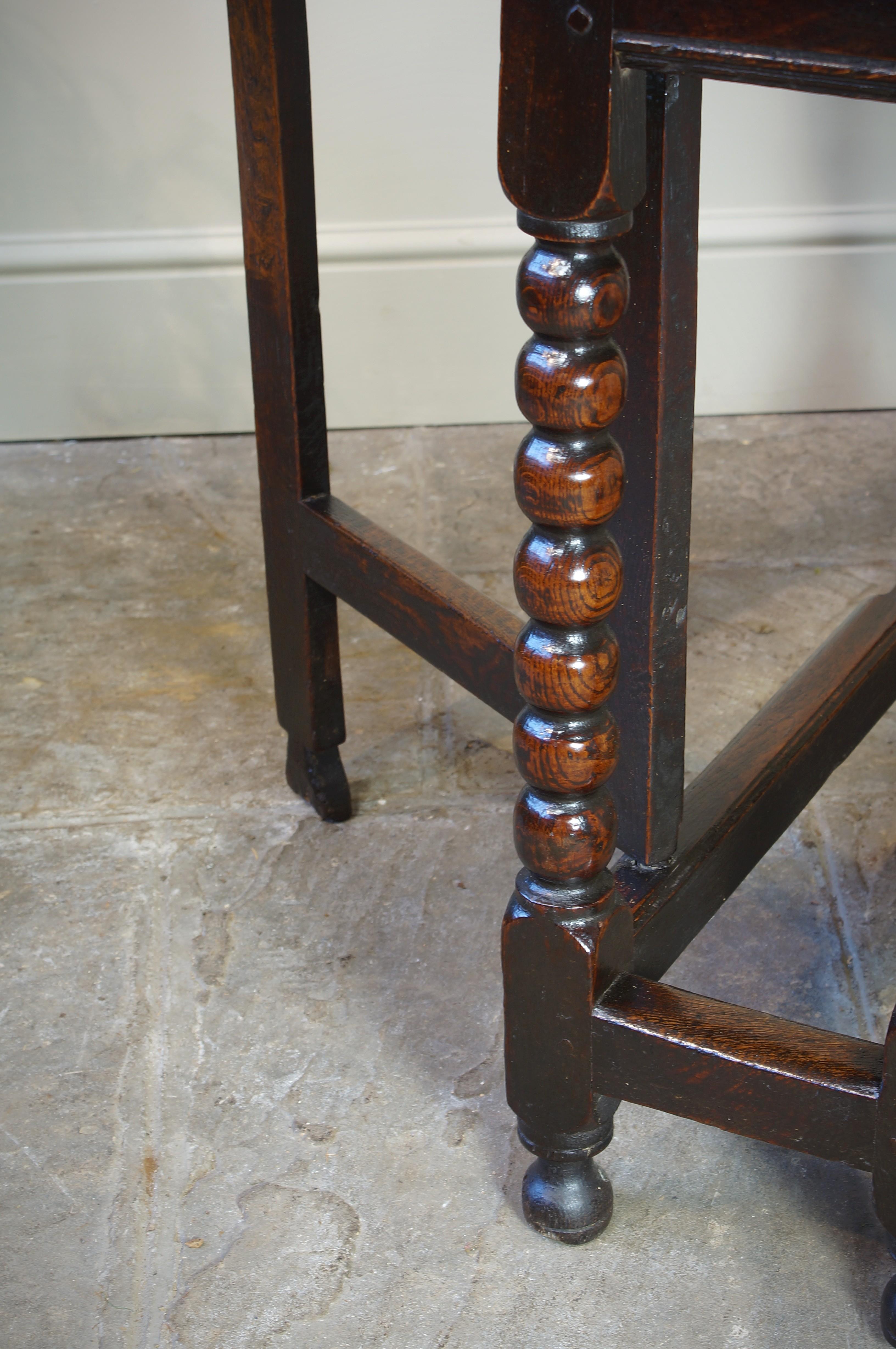 Charles II Small 17th Century Oak Gateleg Table. For Sale