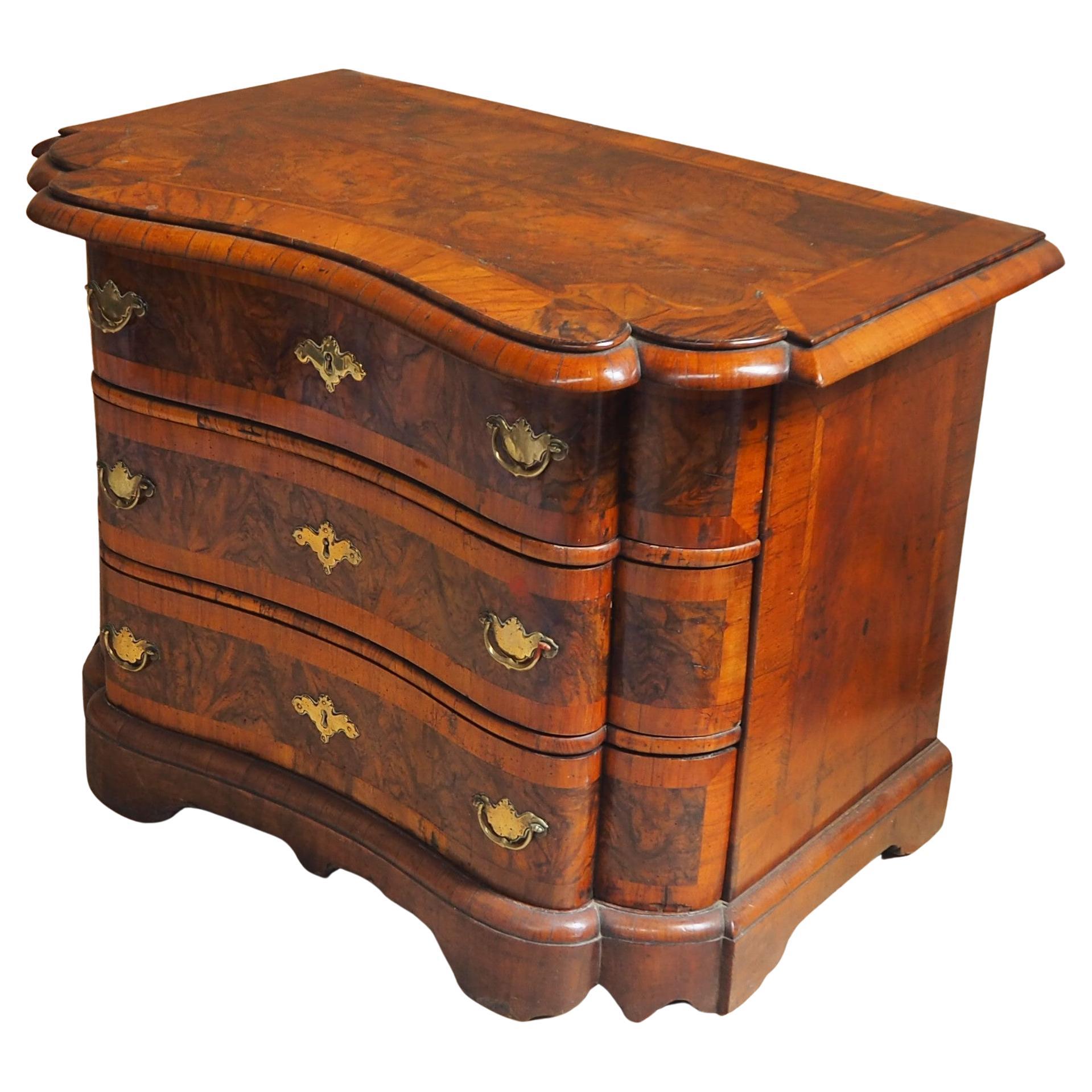 Small 17th Century Walnut  Venetian Chest For Sale