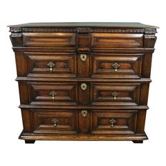 Antique Small 17th Century Welsh Oak Chest of Drawers c. 1670