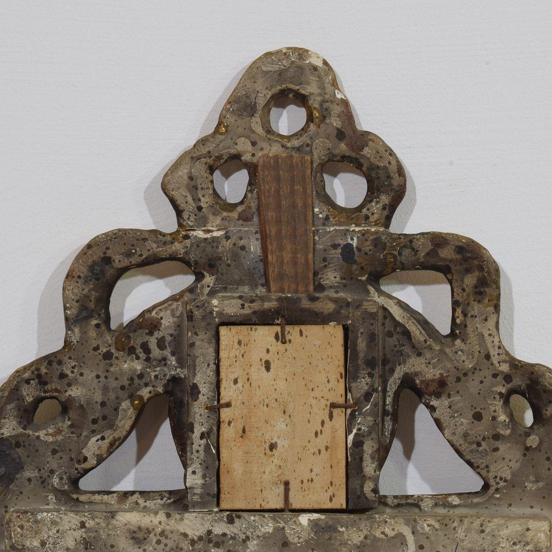 Small 18/19th Century French Giltwood Louis XVI Style Mirror For Sale 15