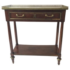 Small 1880s French Regency Marble Top Console