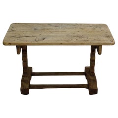 Small 18th-19th Century Weathered Oak Side Table