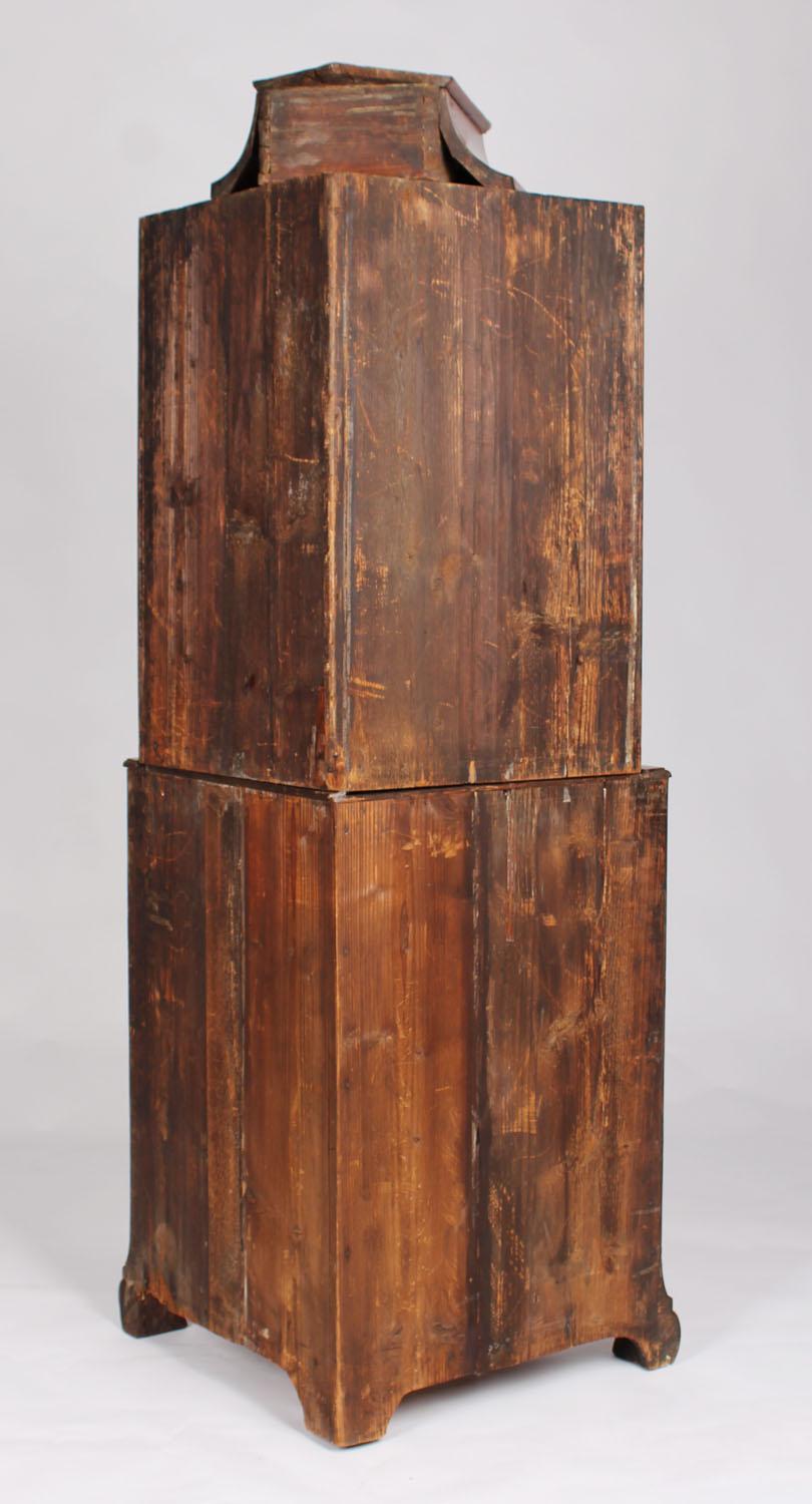 Small 18th Century Corner Cupboard, Architectural Marquetry, Italy, Walnut 1