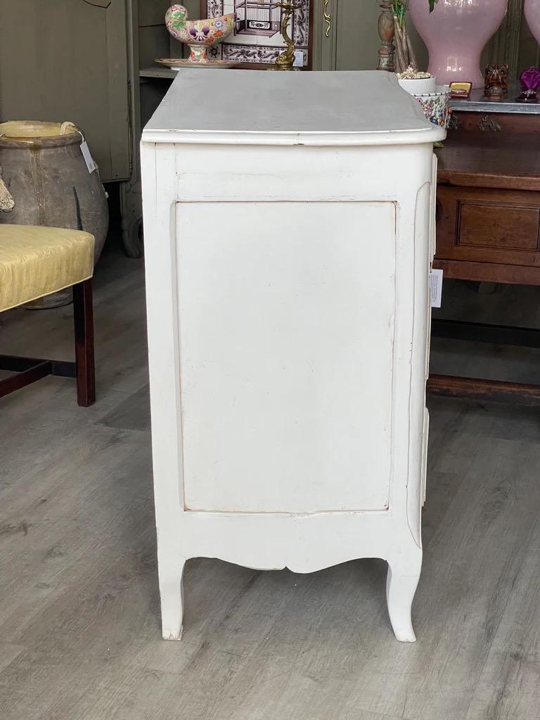 French Provincial Small 18TH CENTURY Creme-Peinte FRENCH WALNUT Chest Commode