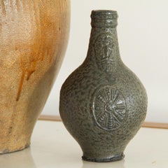 Small 18th Century Dark Stoneware Bellarmine Jug