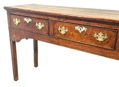 Small 18th Century English Oak Dresser Base