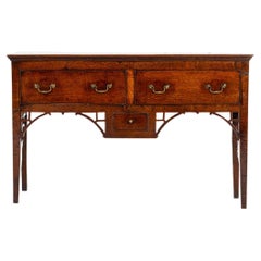Small 18th Century English Oak Dresser Base