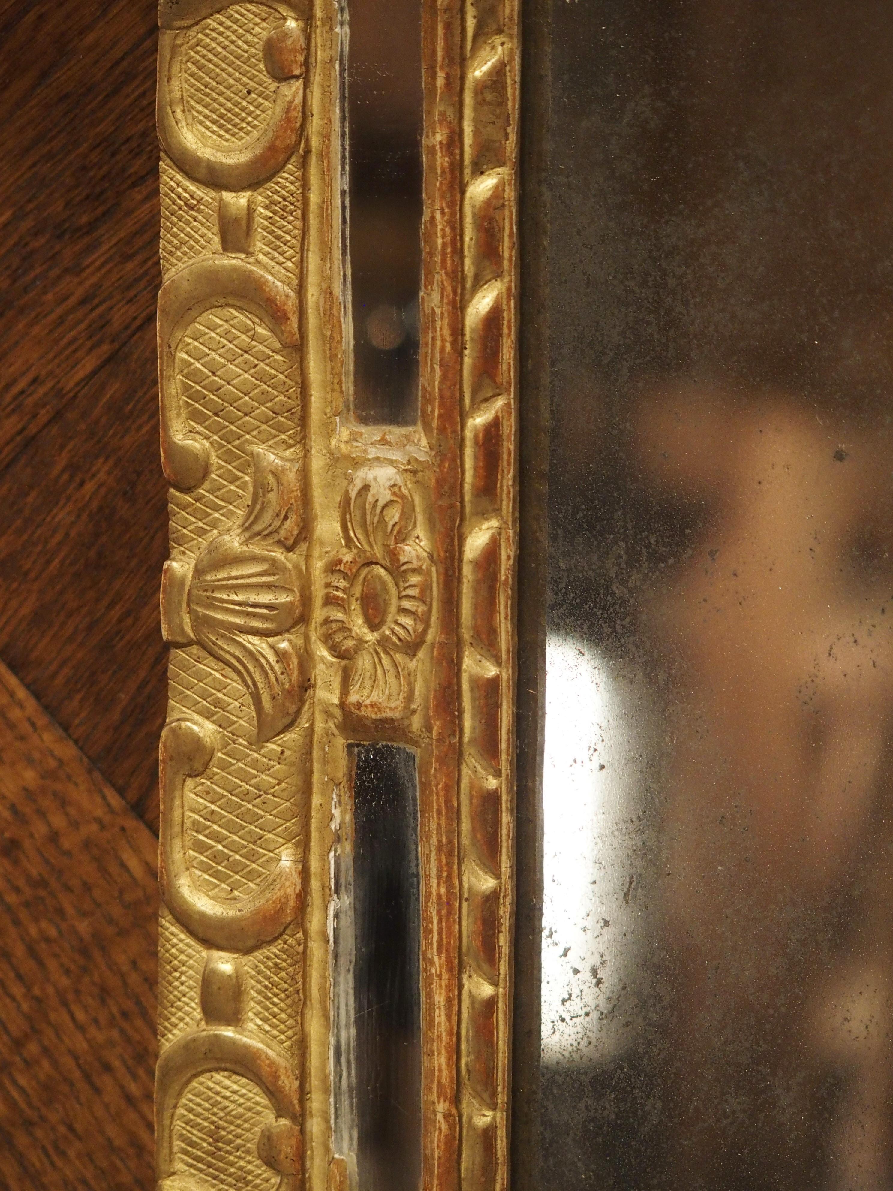 Small 18th Century French Giltwood Mirror “a Parcloses” from Provence 2