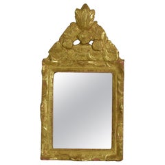 Small 18th Century French Louis XV Giltwood Mirror Small 18th Century French Louis XV Giltwood Mirror
