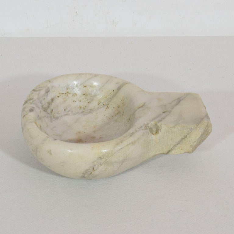 18th Century and Earlier Small 18th Century Italian Baroque Marble Holy Water Font or Stoup For Sale