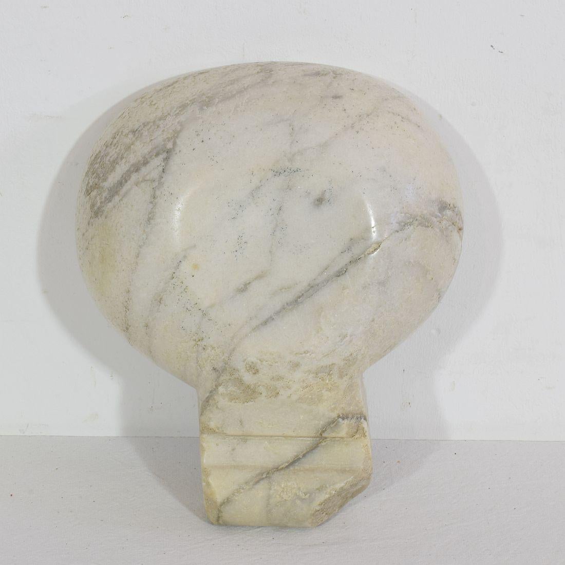 Small 18th Century Italian Baroque Marble Holy Water Font or Stoup 1