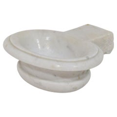 Small 18th Century Italian Baroque Marble Holy Water Font or Stoup