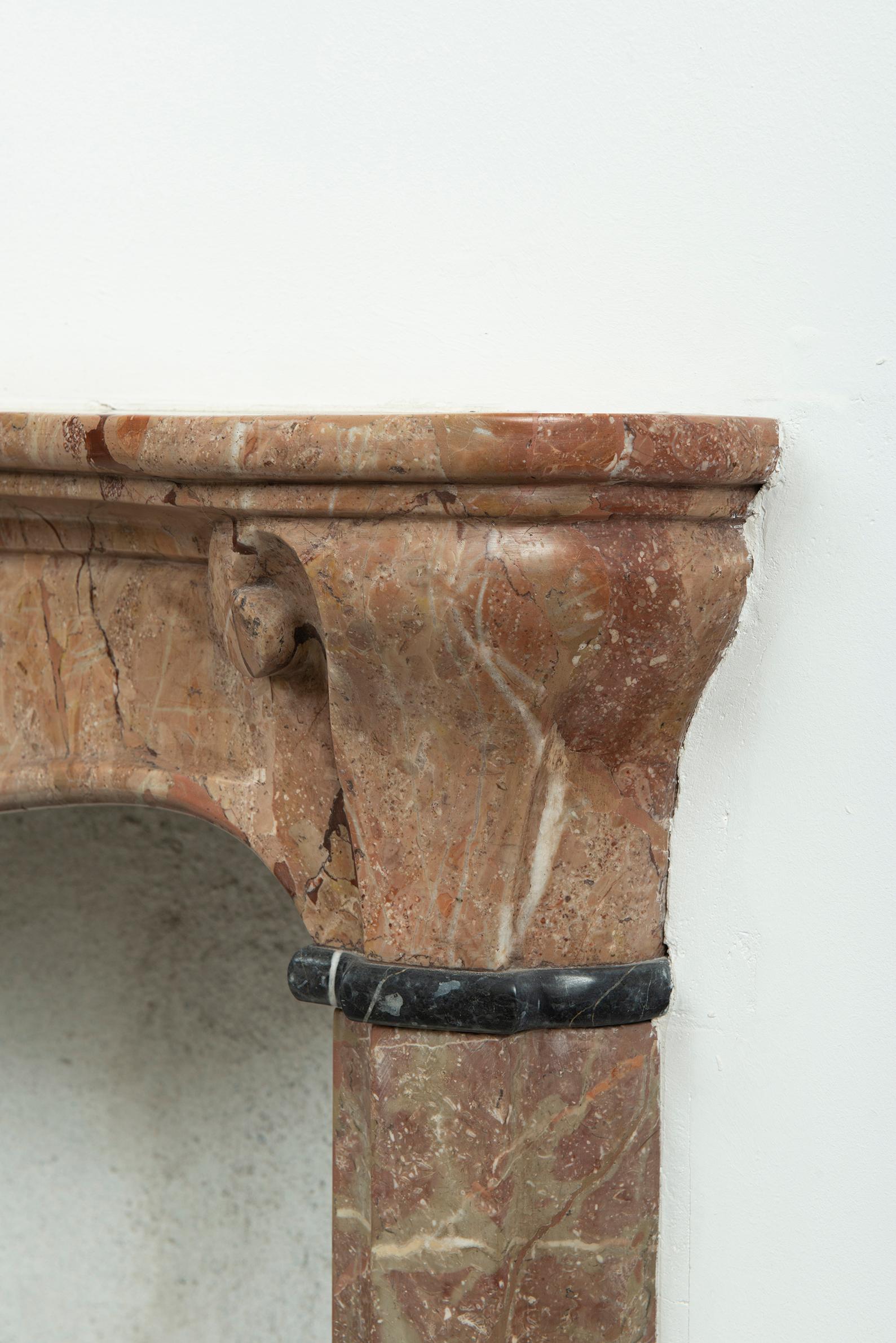 Small 18th Century Italian Marble Fireplace, Mantelpiece 6