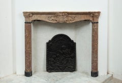 Small 18th Century Italian Marble Fireplace, Mantelpiece