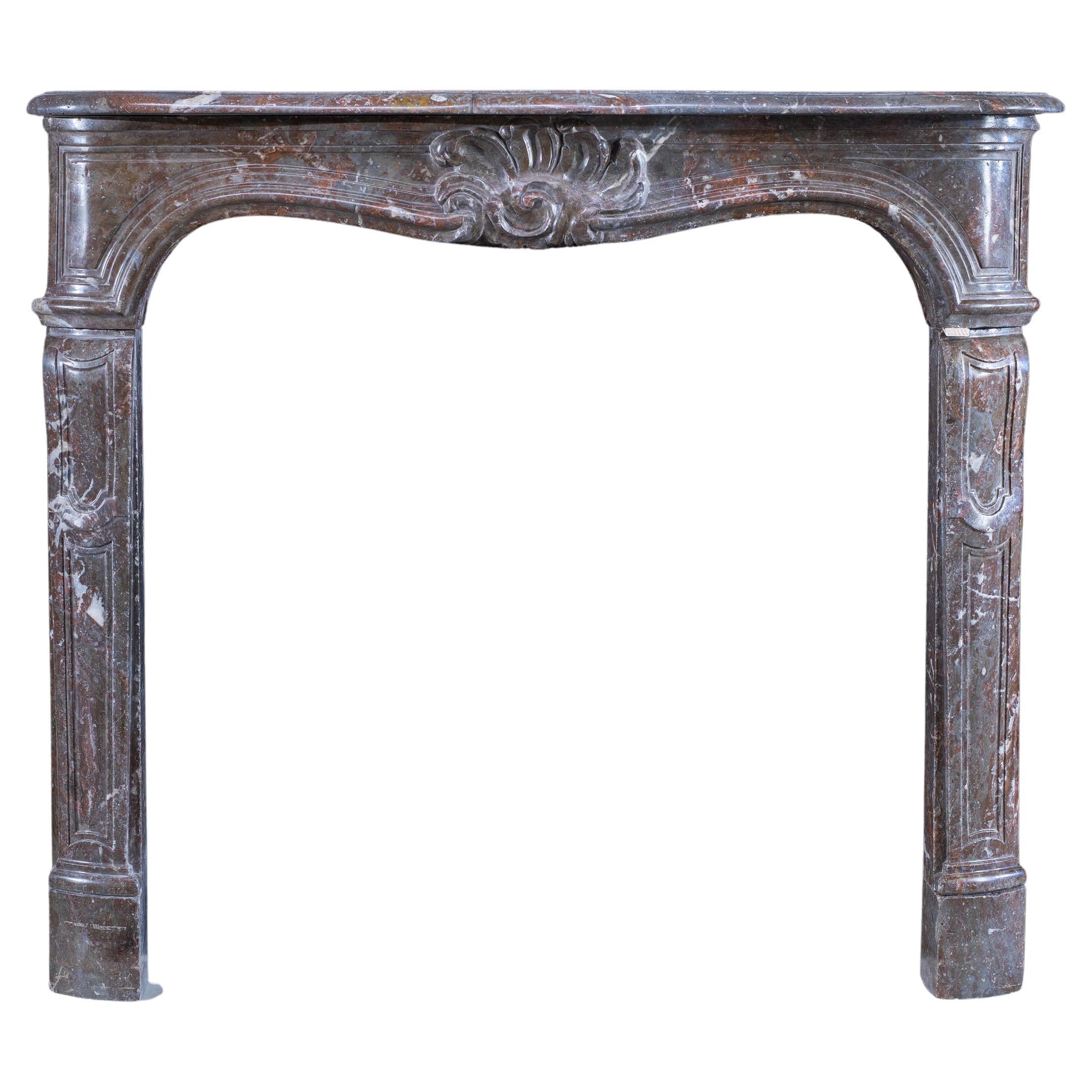 Small 18th Century Louis XV Marble Fireplace