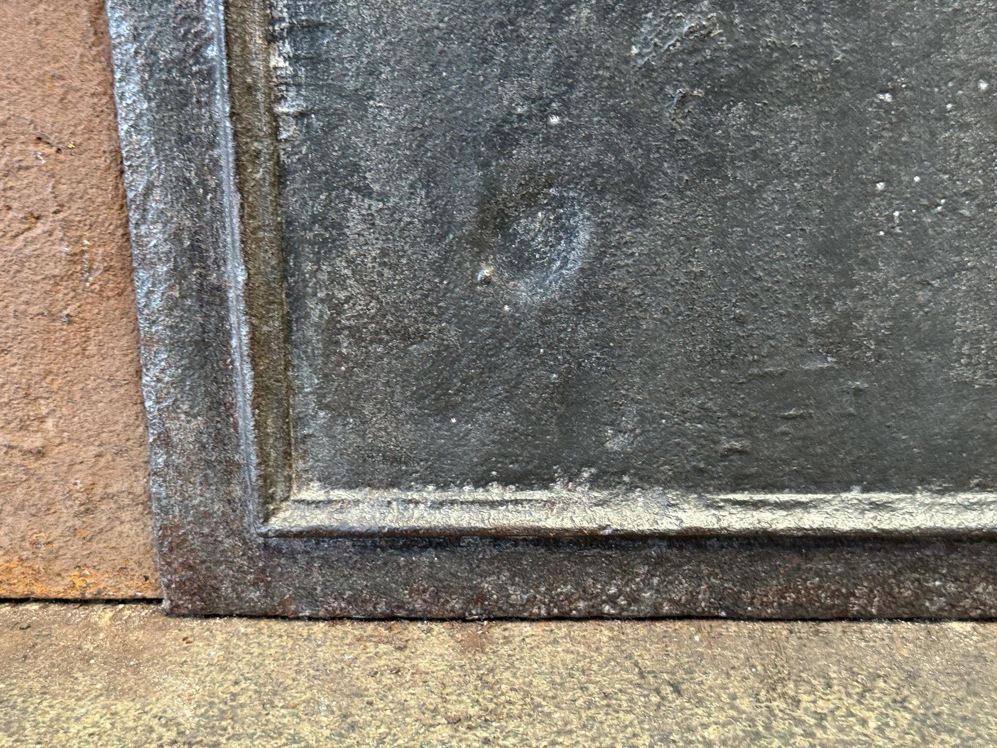 Iron Small 18th Century Louis XV Period Fireback / Backsplash For Sale