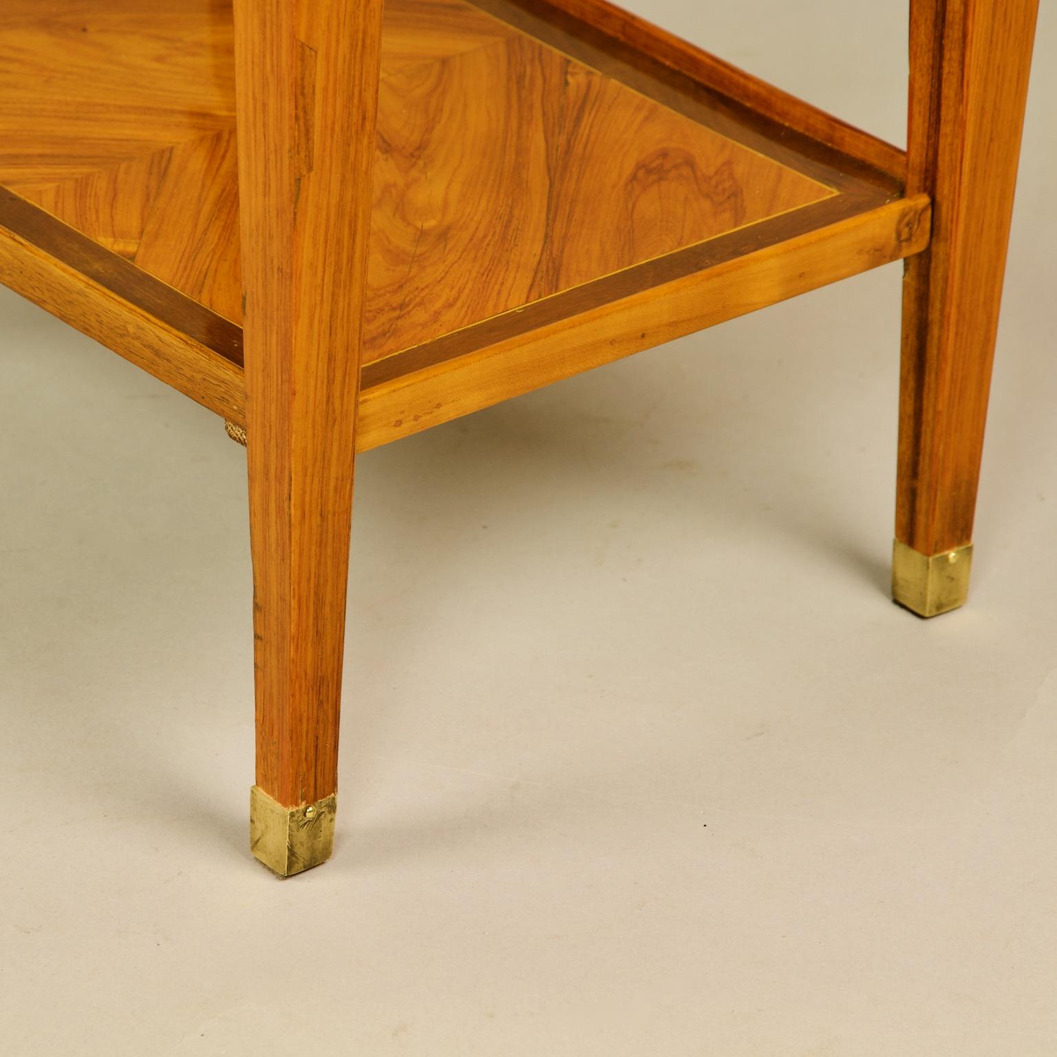 Small 18th Century French Louis XVI Parquetry Side Table or 