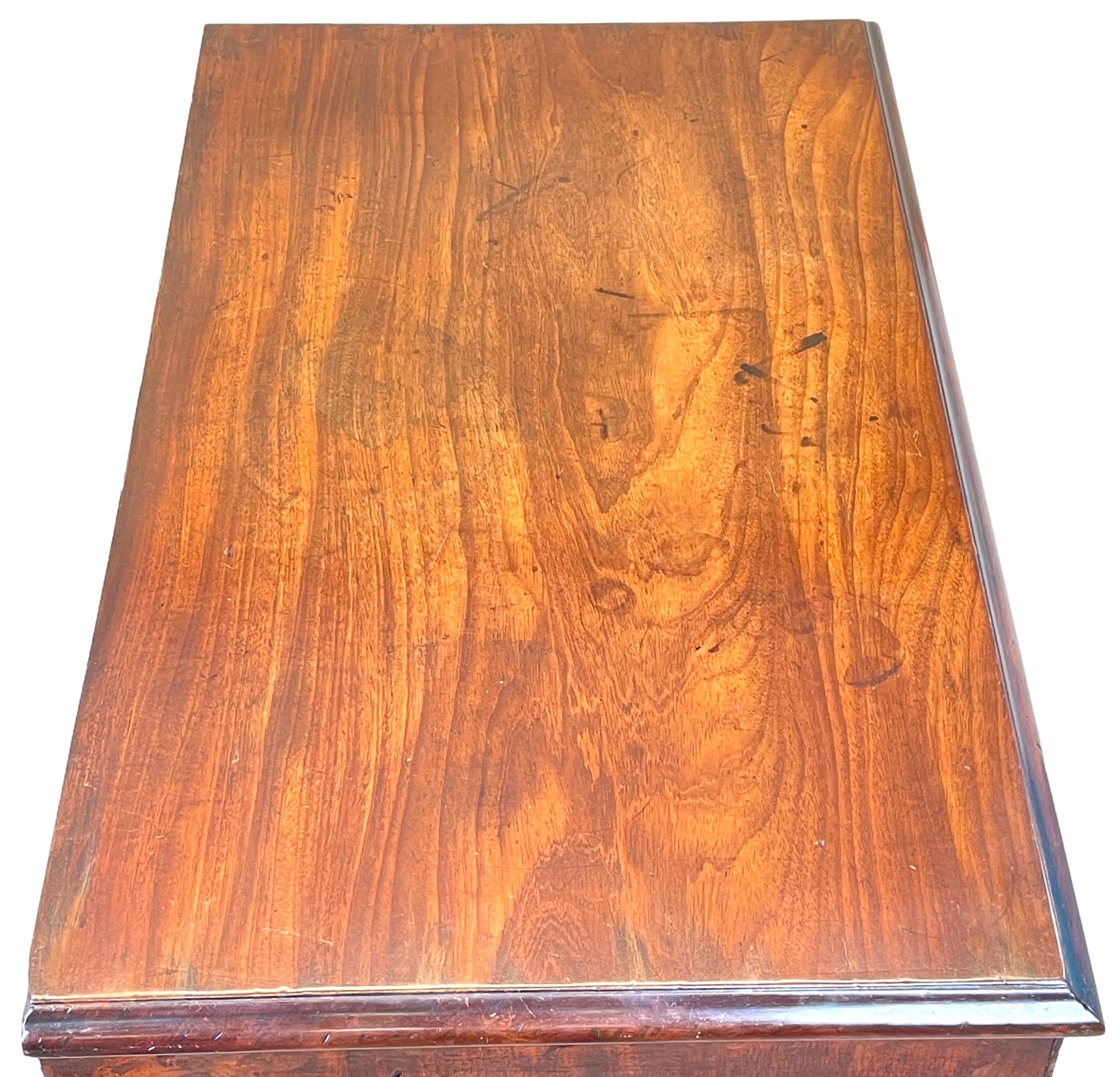 Georgian Small 18th Century Mahogany Chest For Sale