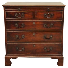 Small 18th Century Mahogany Gentlemans Dressing Chest of Drawers