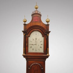 Small 18th Century Mahogany Longcase Clock by Rowning of Newmarket