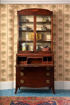 Small 18th Century Mahogany Secretaire Bookcase