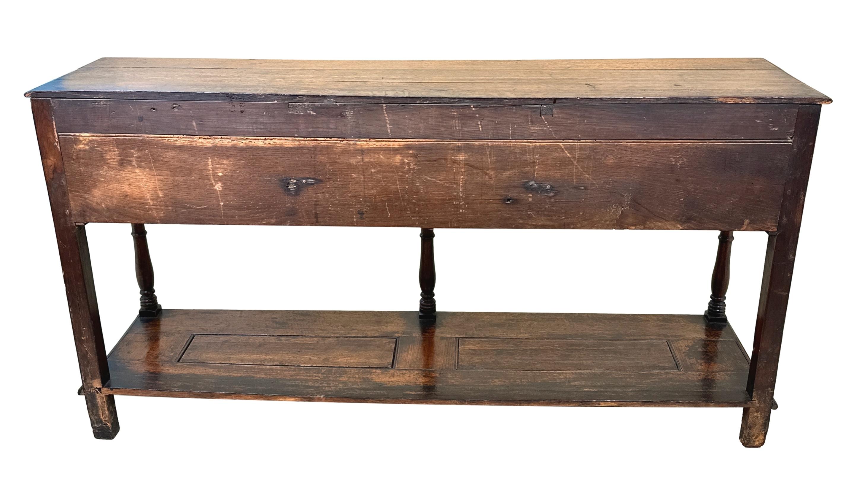 Small 18th Century Oak Dresser Base For Sale 4