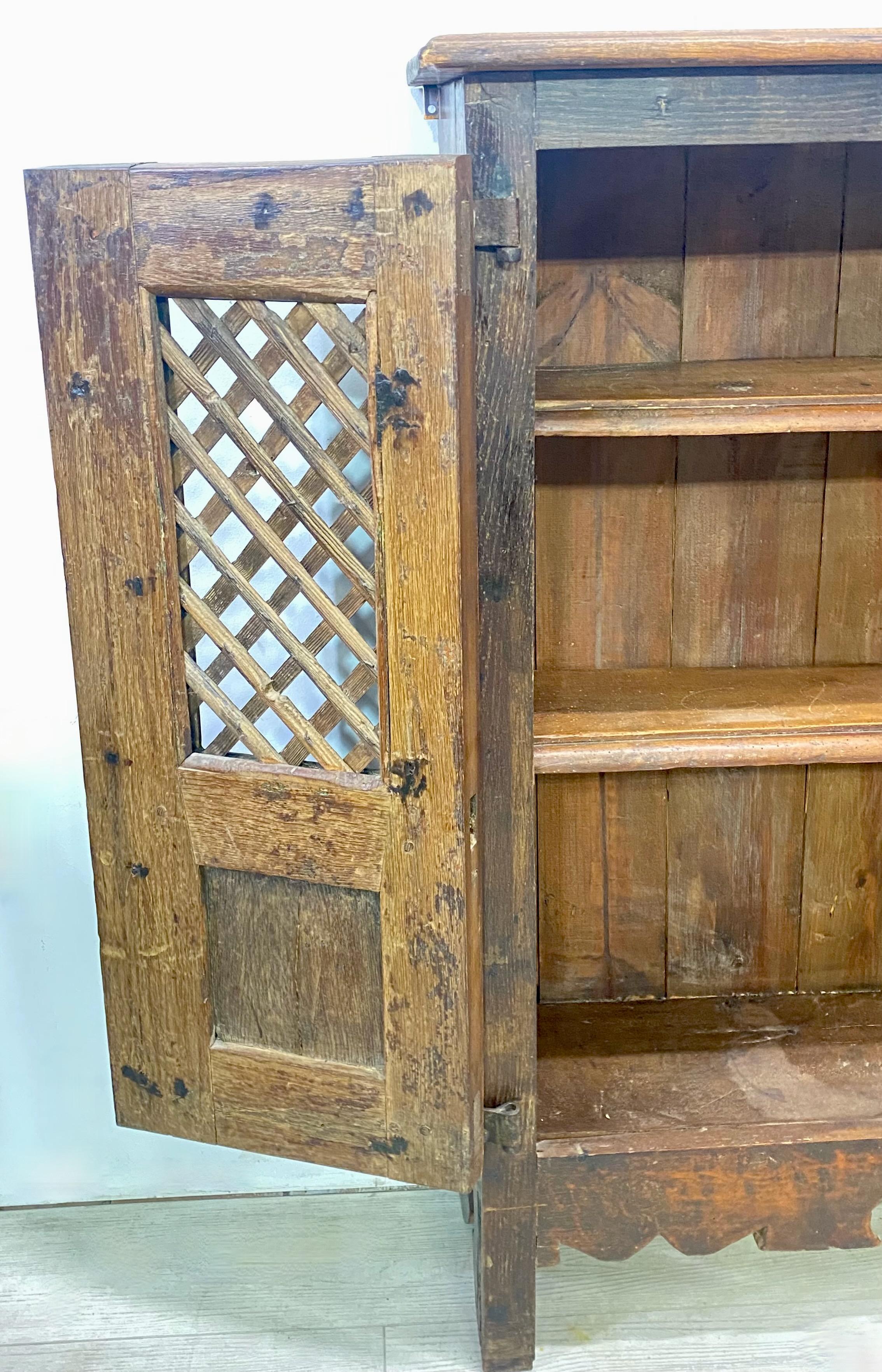 Small 18th Century Spanish or Spanish Colonial Oak Cabinet 2