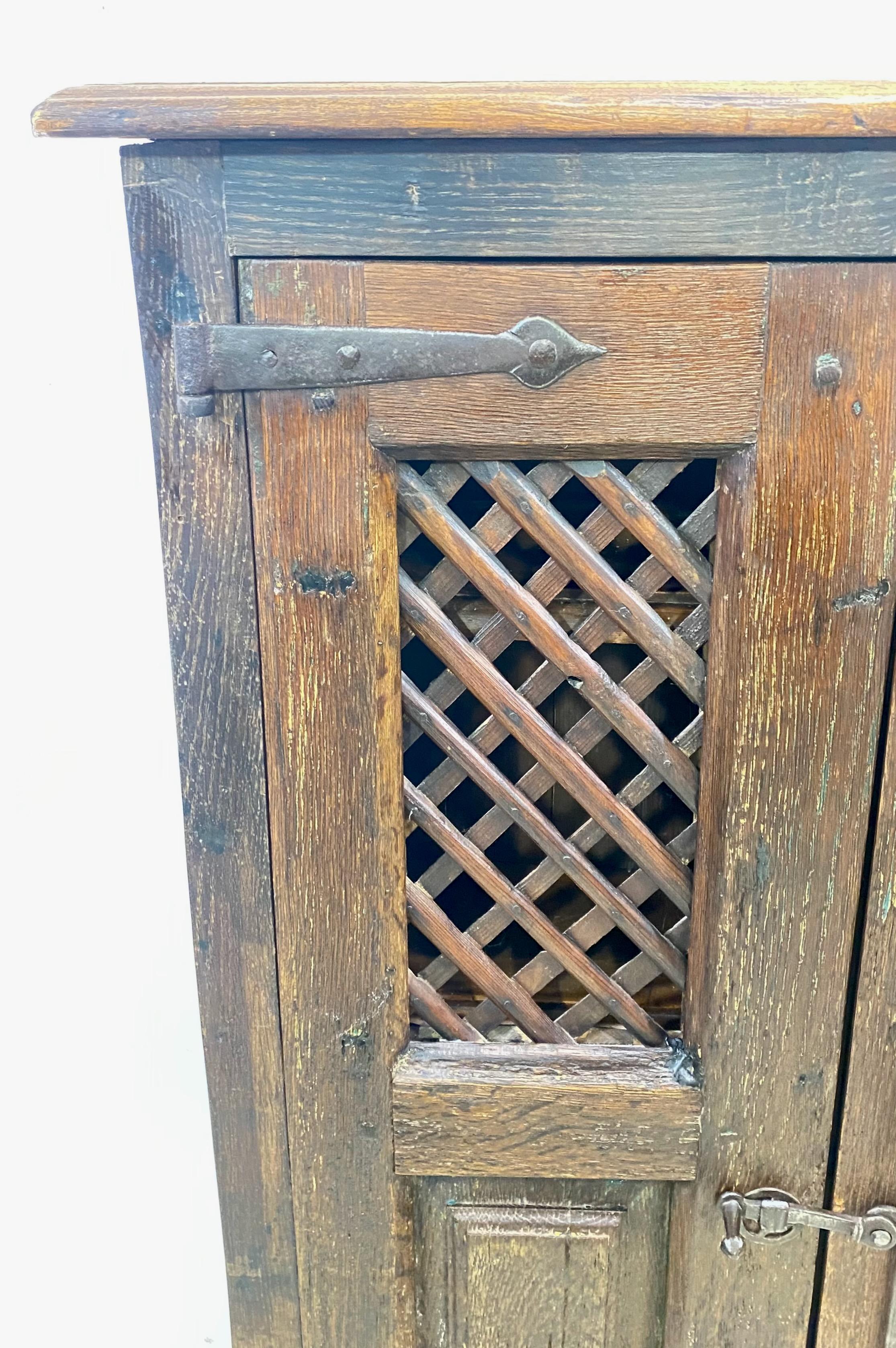 Small 18th Century Spanish or Spanish Colonial Oak Cabinet 3