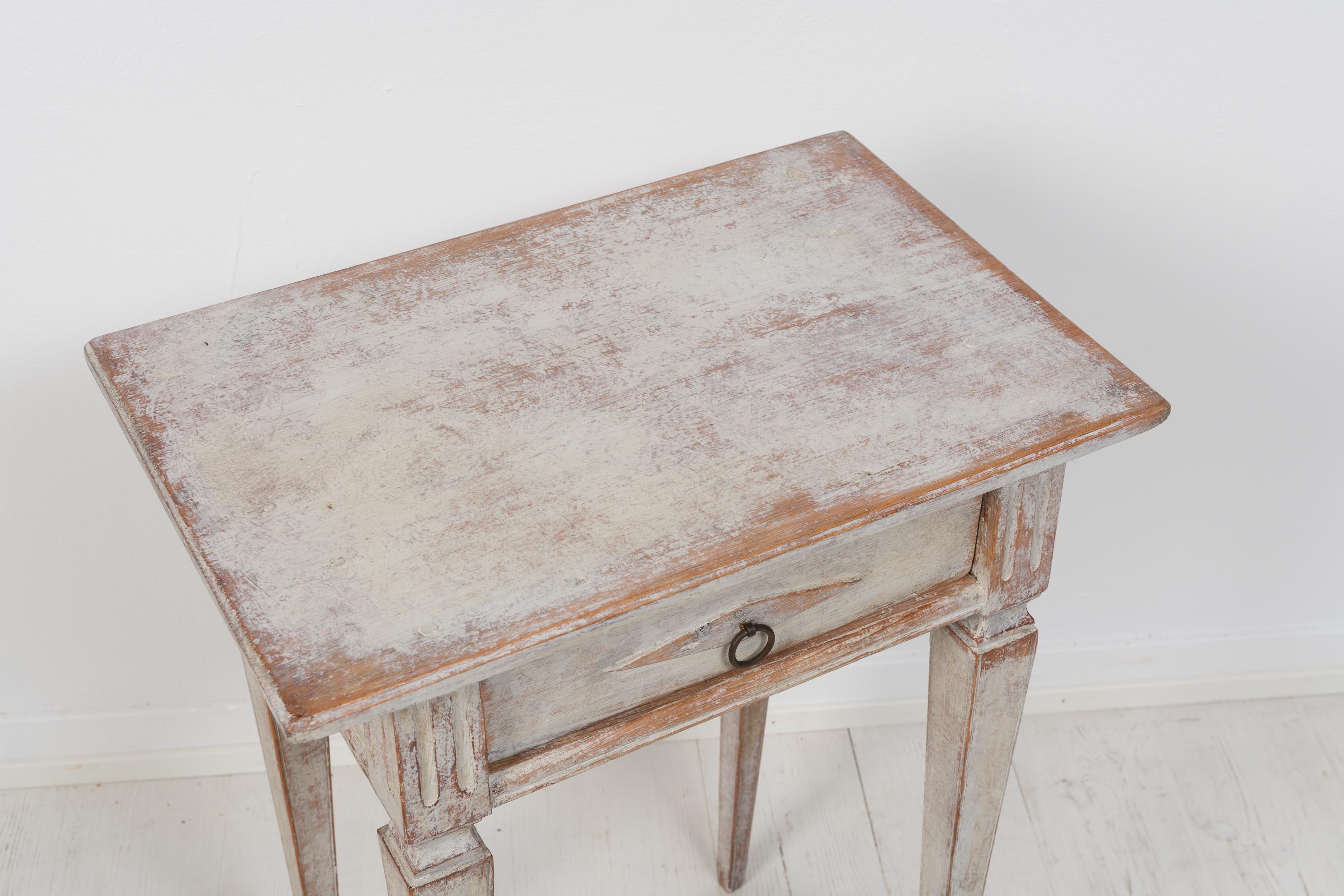 Small Antique Swedish Neoclassic Gustavian Pine Side Table 7