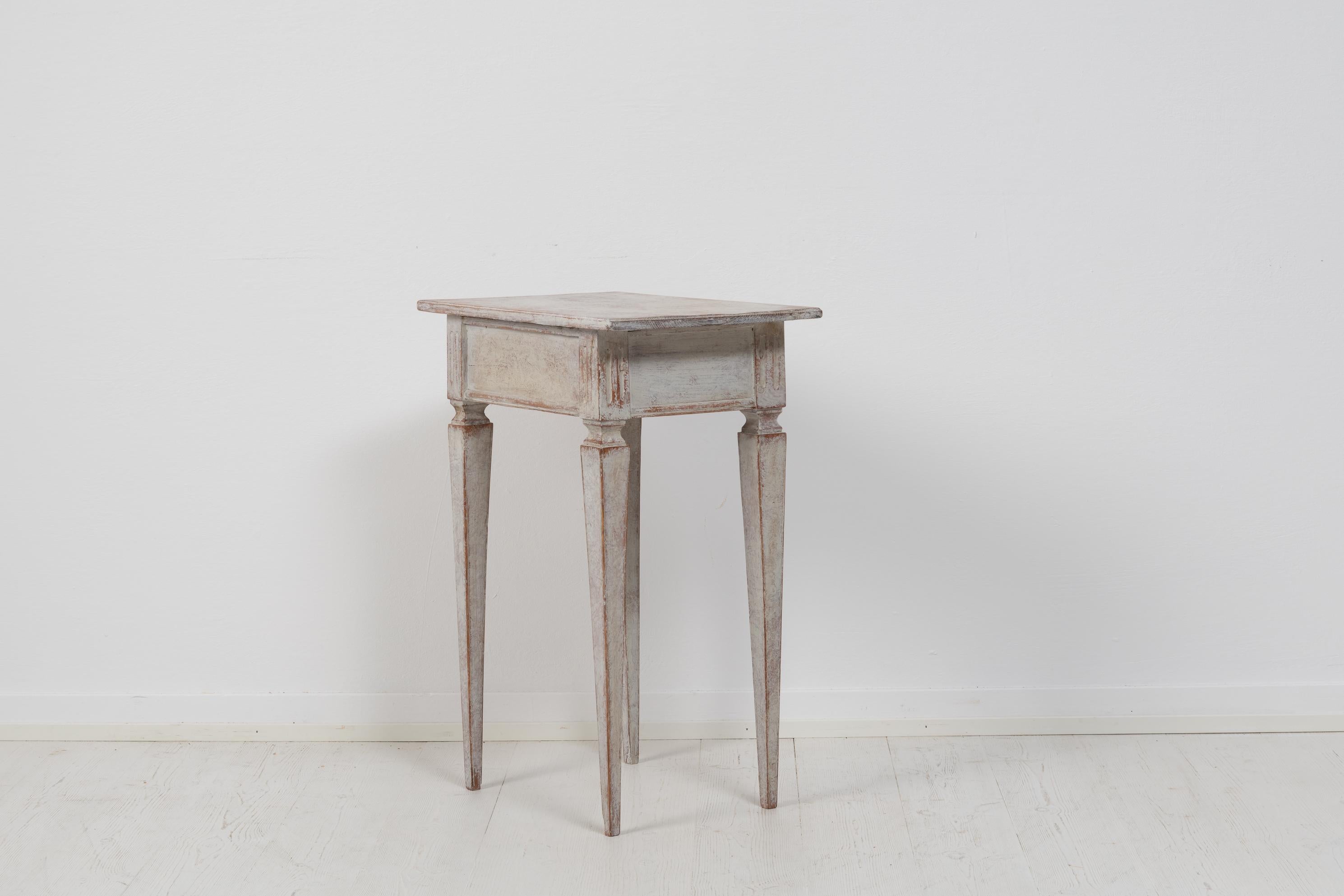 Small Antique Swedish Neoclassic Gustavian Pine Side Table 1