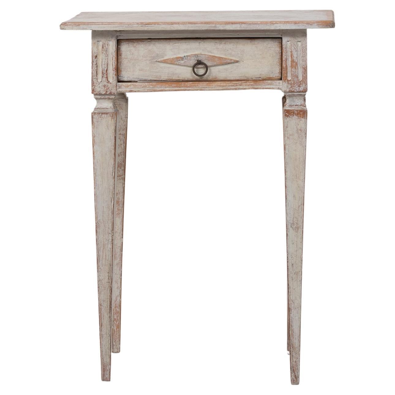 Small Antique Swedish Neoclassic Gustavian Pine Side Table