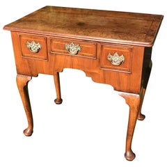 Antique Small 18th Century Walnut Lowboy Dressing Table Vanity