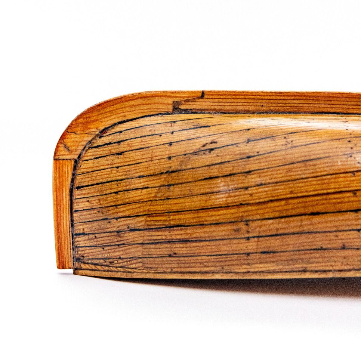 20th Century Small 1920s Danish Shipyard Model in Pine For Sale