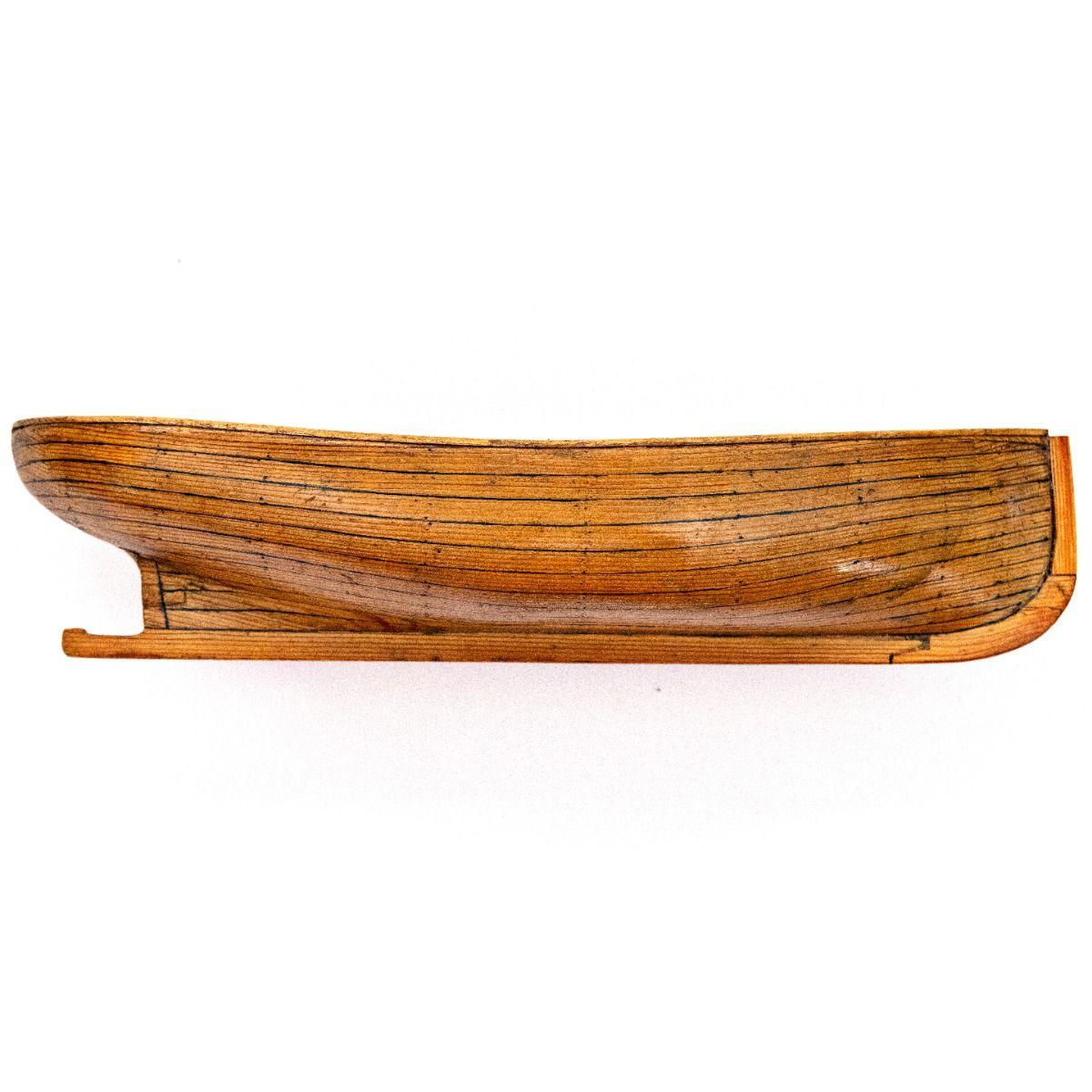 Small 1920s Danish Shipyard Model in Pine