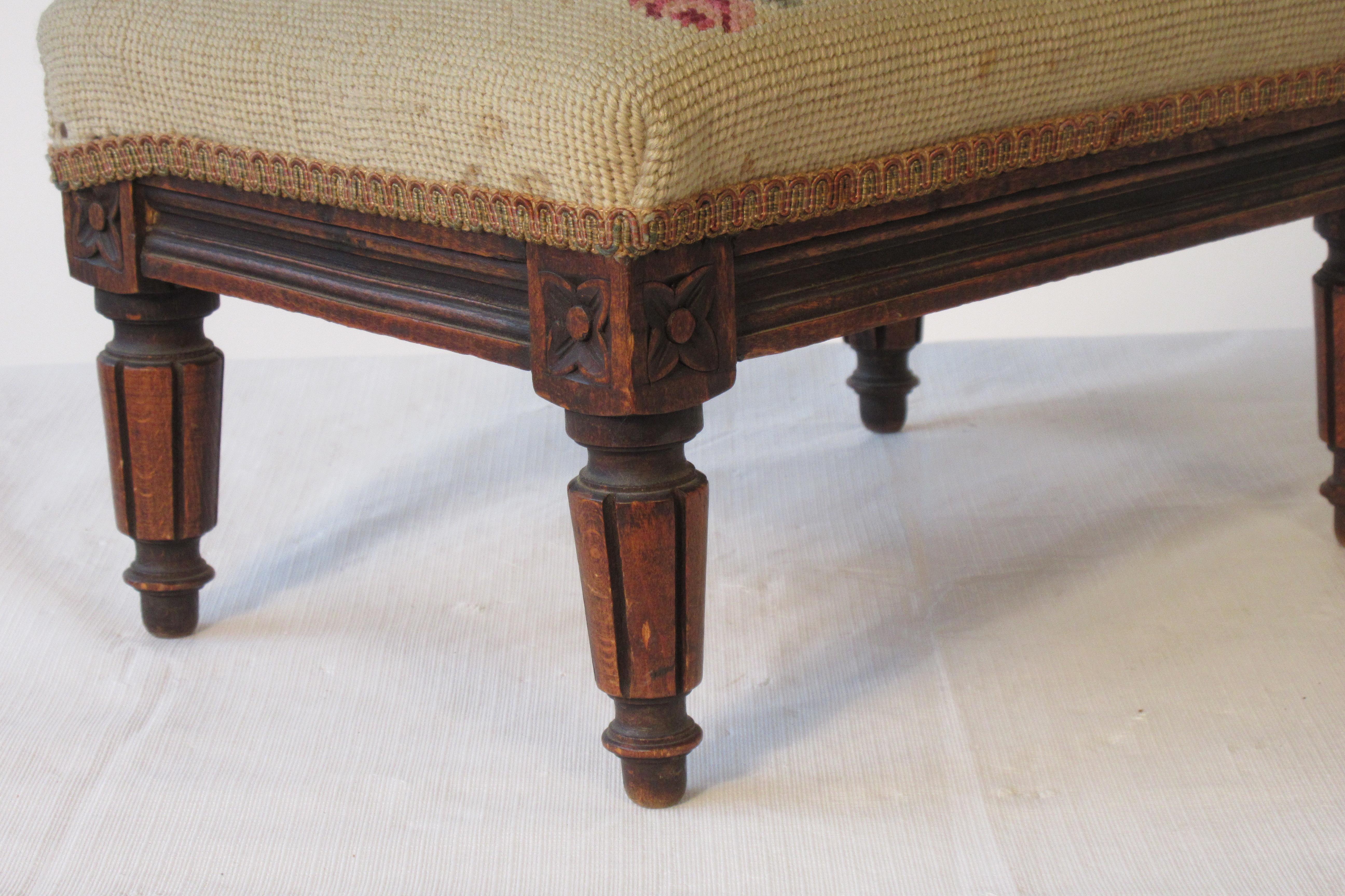 Small 1920s French Footstool 1