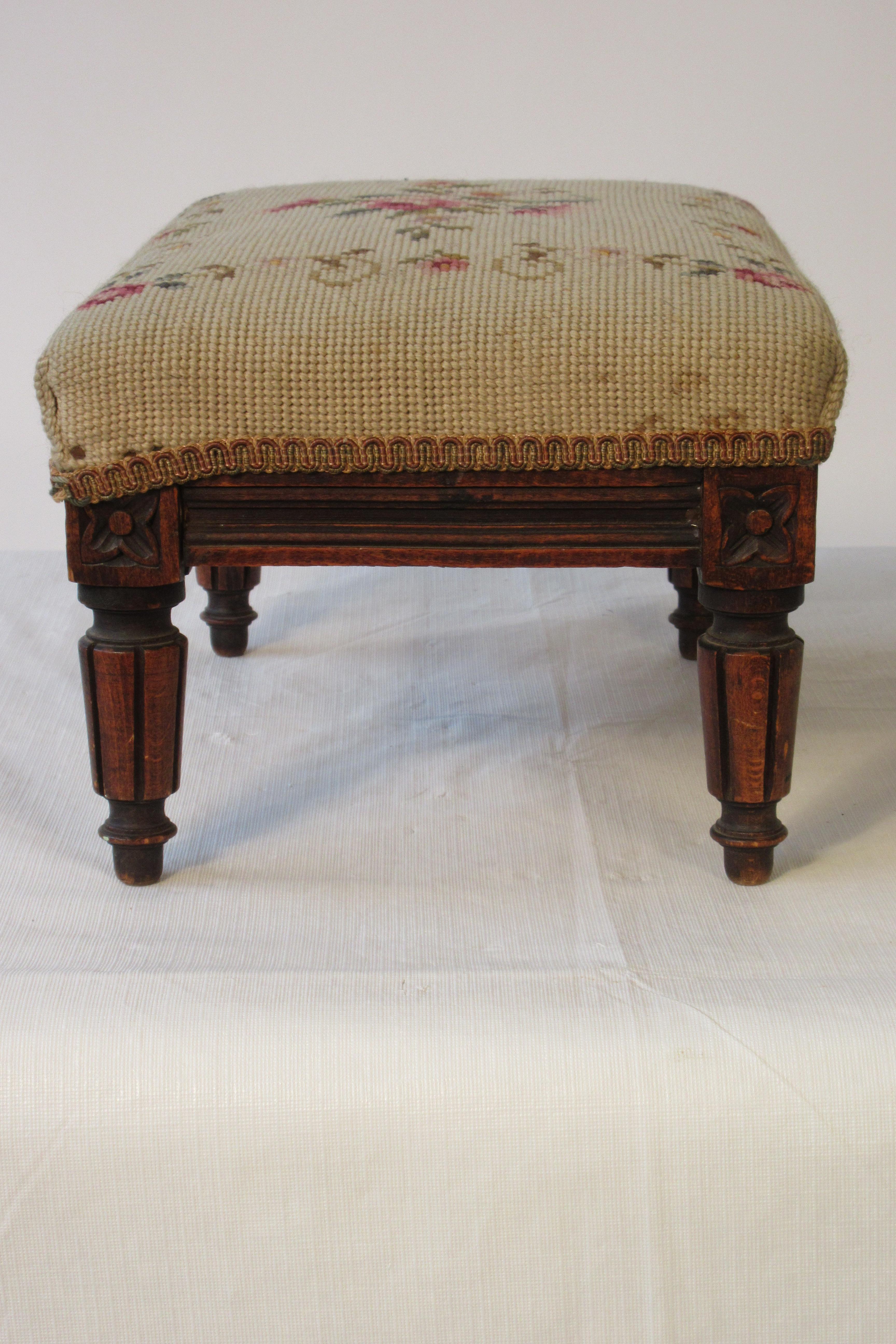 Small 1920s French Footstool 2