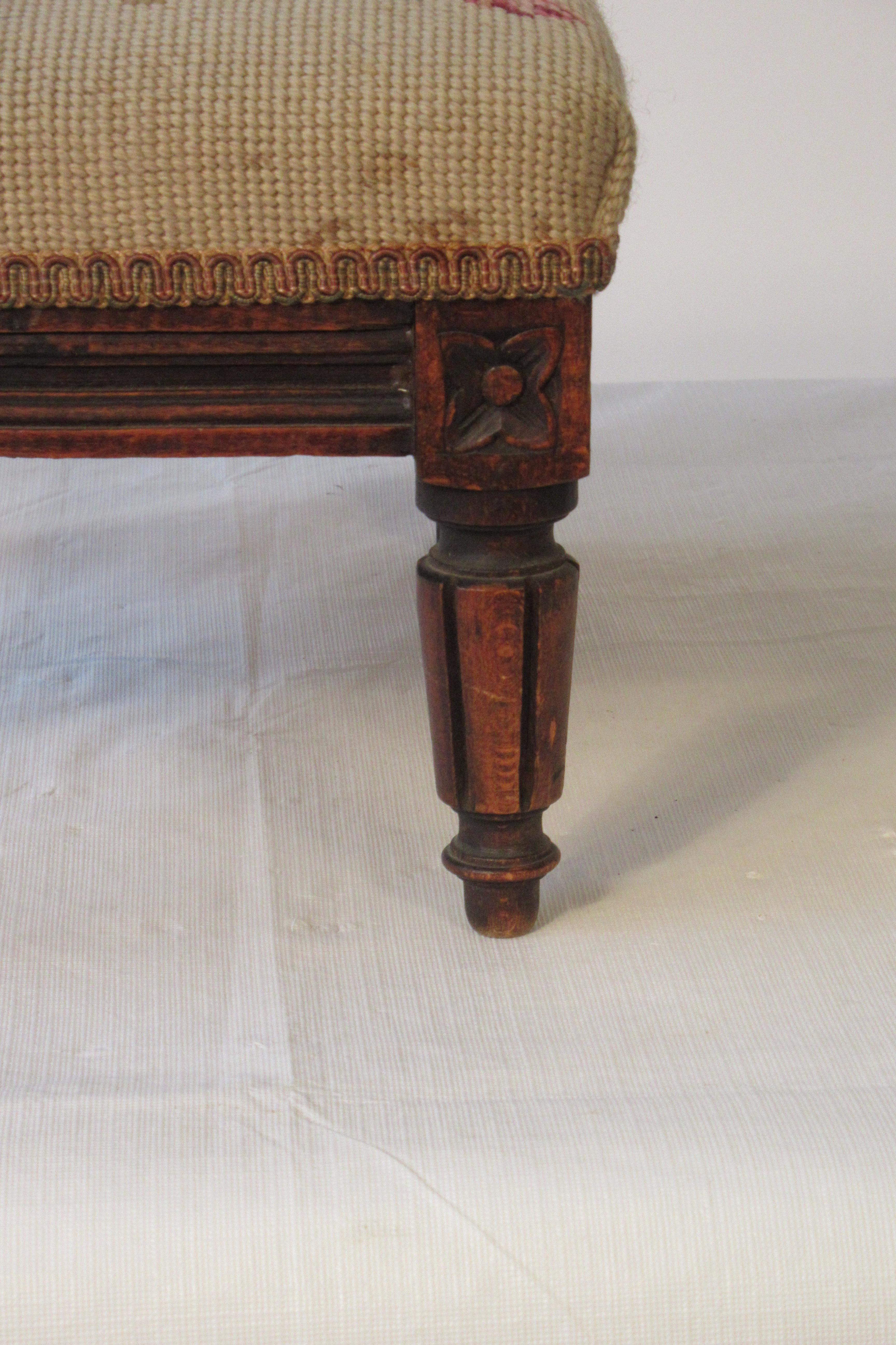 Small 1920s French Footstool 4