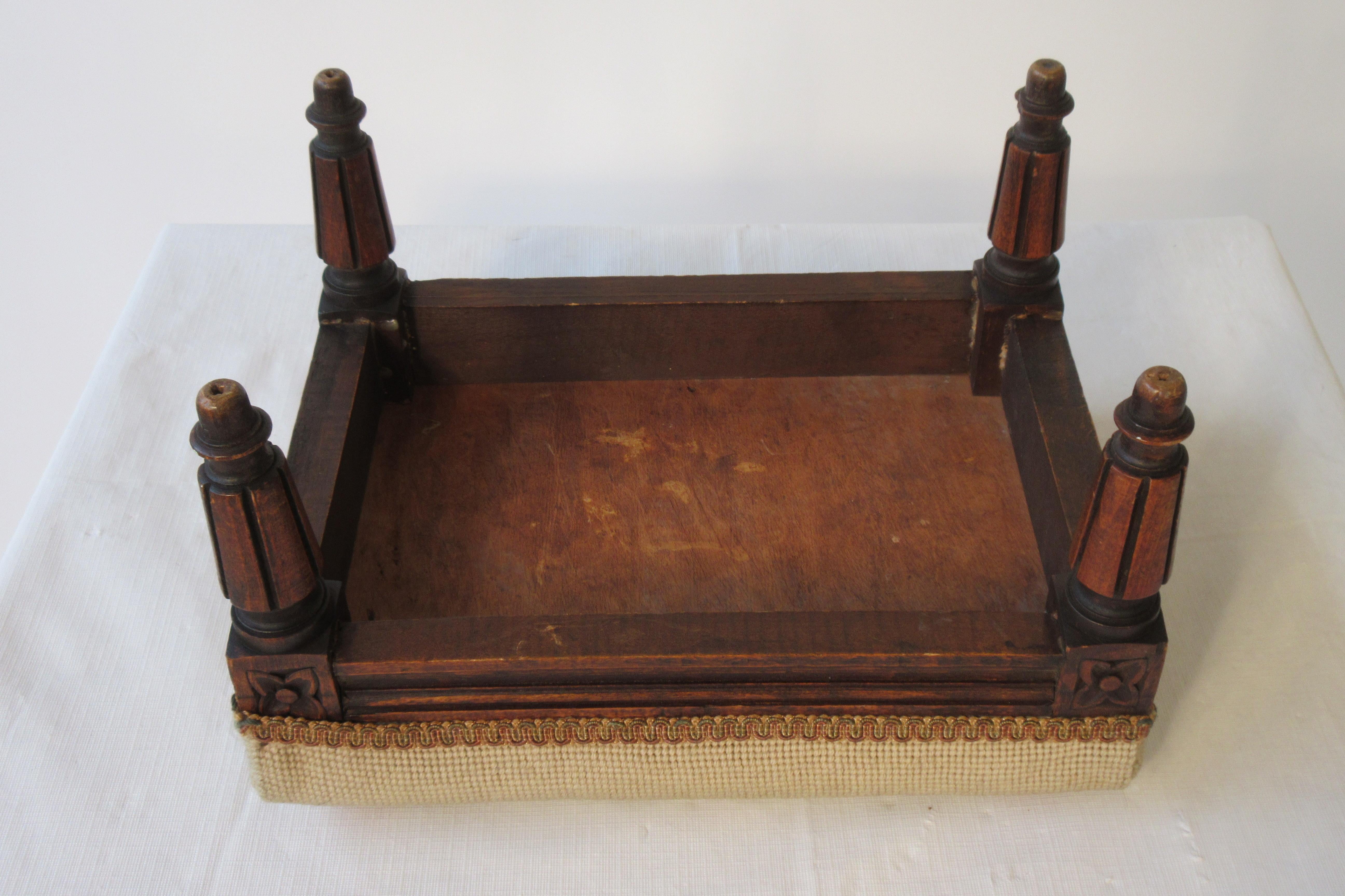 Small 1920s French Footstool 5