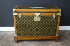 Small 1920s Louis Vuitton Monogram Steamer Trunk  ,  60 cm Vuitton Trunk