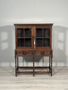 Small 1920’s Oak Display Cabinet