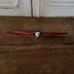 Small 1930s Aircraft Propeller, Model “Smart 18-6” Wood and Metal