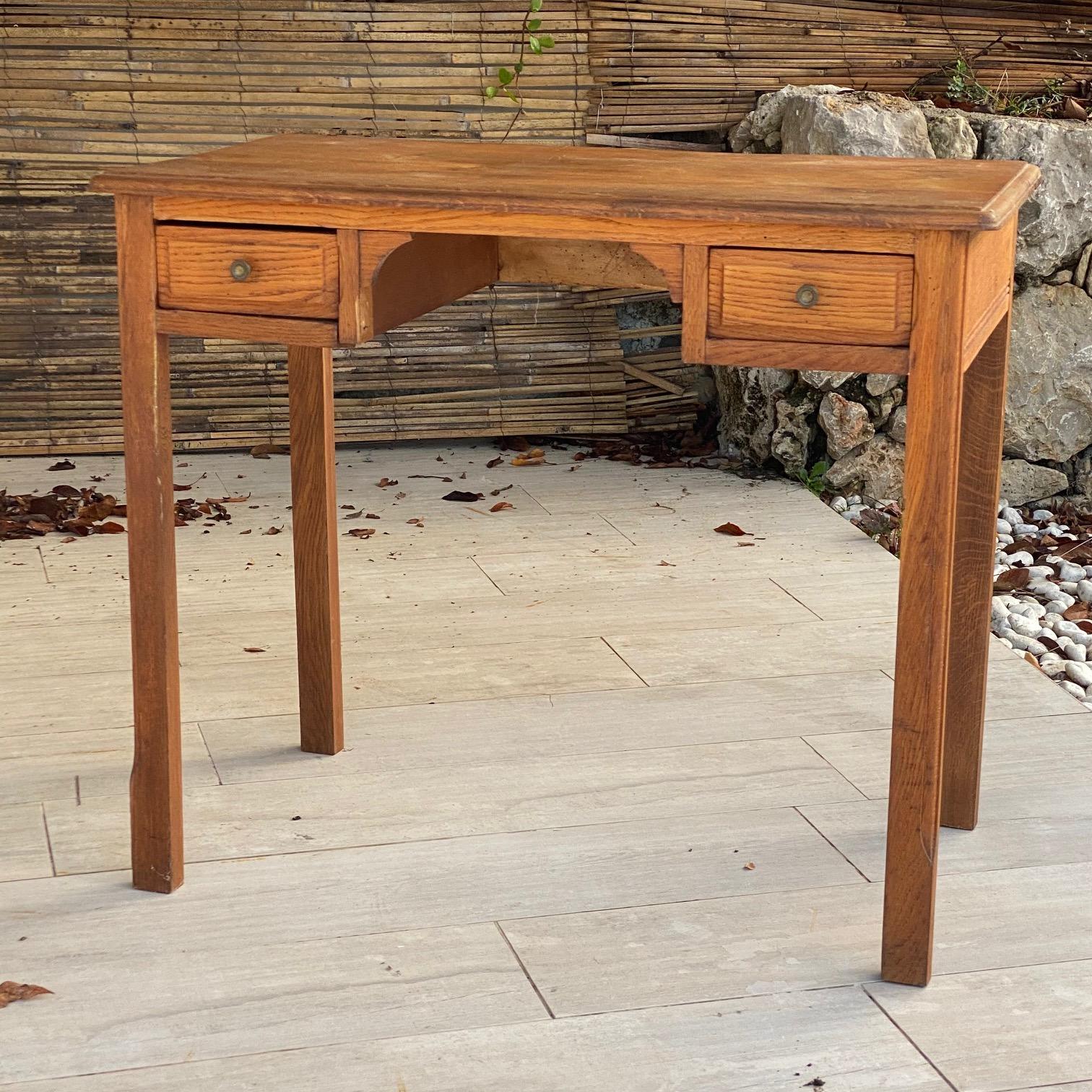 1940s oak desk