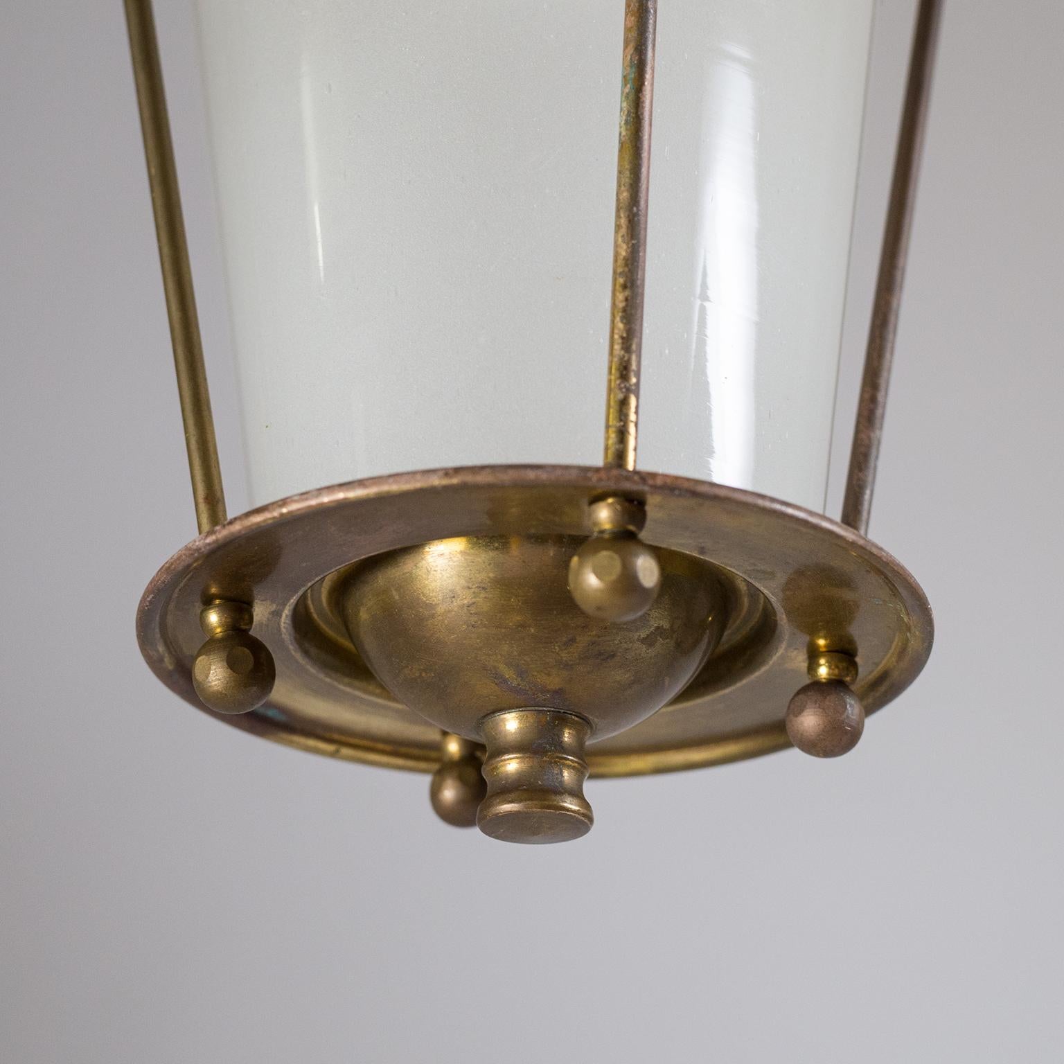 Small 1940s French Brass Lantern 4