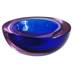 Small 1950s Murano Glass purple bowl