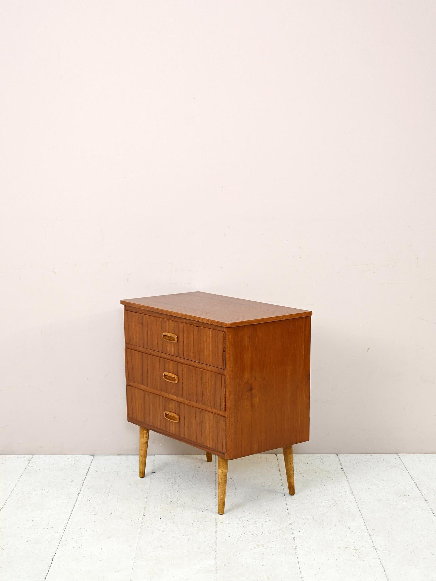 Swedish Small 1960s Chest of Drawers