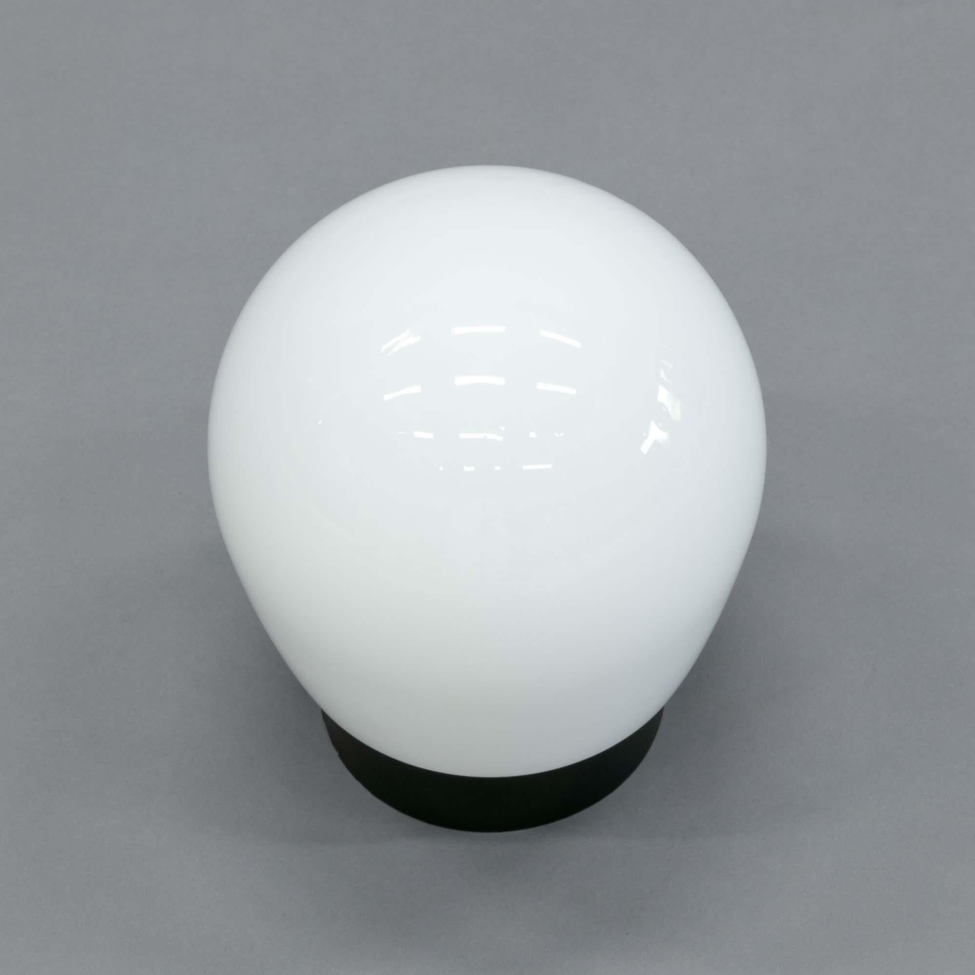 Vetro Small 1960s Czech Opaline Glass Flush Lights in vendita